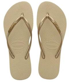 HAV SLIM AREIA/DOURADO CLARO 35/36