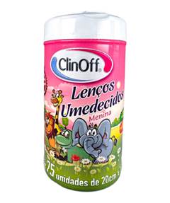 LENCO UMEDECIDO CLIN-OFF ROSA 75 UN