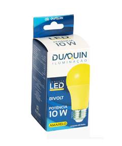LAMP DUAQUIN LED AMARELO BULBO 10W