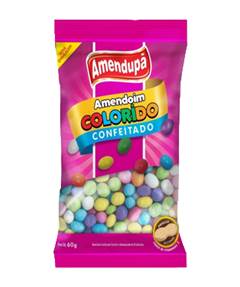 SALG AMENDOIM COLORIDO CONFEITADO 60G
