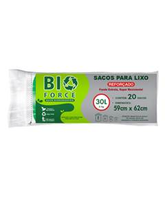 SACO P/LIXO BIO FORCE PT 30L RL 1X20UN