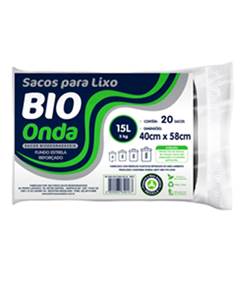SACO P/LIXO BIO ONDA PT 15L ALM 1X20UN