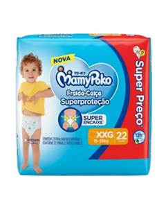 FRALDA MAMYPOKO SUPER PROT JUMBO XXG22